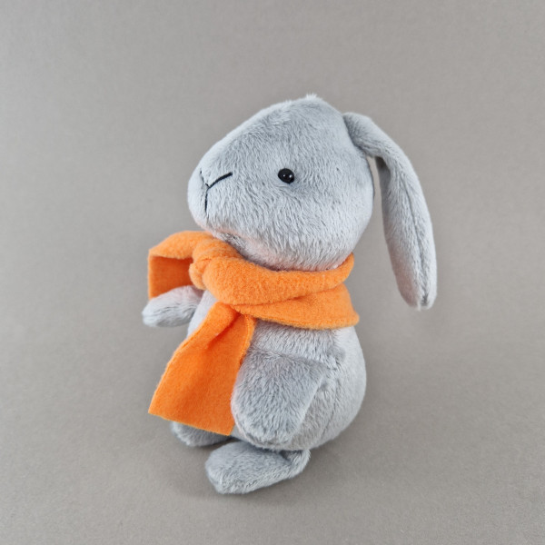 Stuffed toy gray bunny (rabbit)