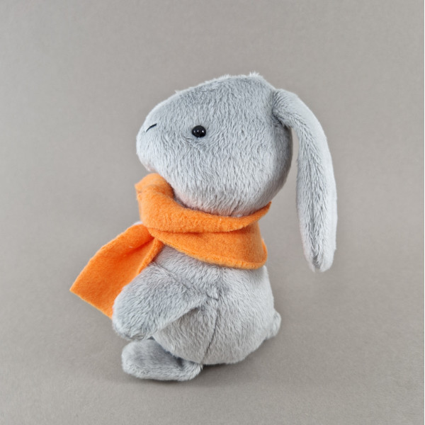 Stuffed toy gray bunny (rabbit)