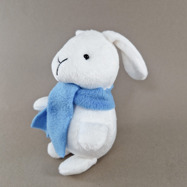 Stuffed toy white bunny (rabbit)